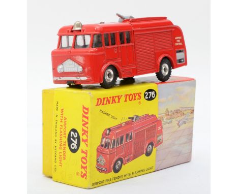 Dinky Toys - A boxed Dinky 276 Airport Fire Tender with flashing light, complete with instruction leaflet. 