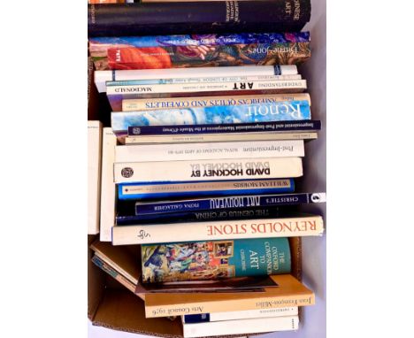 BOOKS, ART. A good-sized box to include Carlo LEVI, BURNE-JONES, HOCKNEY and many others.