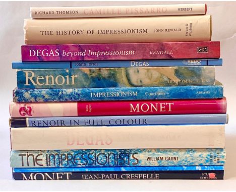 FRENCH IMPRESSIONISM. A selction of the first wave of Impressionists. Monet, Pissarro, Renoir, Degas etc. All VG at least.