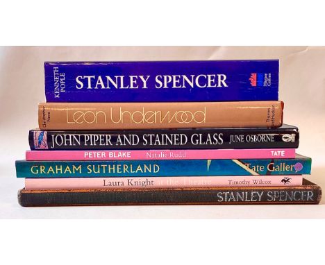 ART BOOKS, MODERN BRITISH PAINTING. Stanley SPENCER, Laura KNIGHT, Peter BLAKE, Graham SUTHERLAND, John PIPER, Leon UNDERWOOD