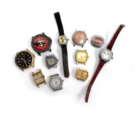 A small mixed lot of various watches, to include Citizen Eco-Drive Radio Controlled Perpetual Calendar watch; SIcura; Eterna;