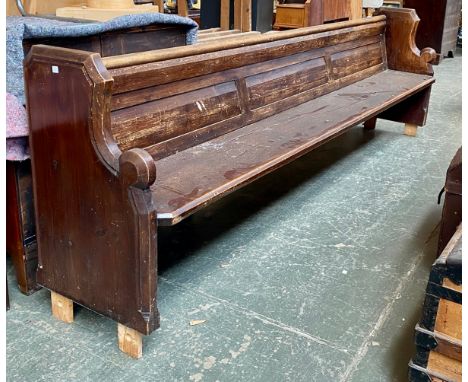 A pine pew from Charmouth churchNB PEW MAY VARY SLIGHTLY FROM PHOTO