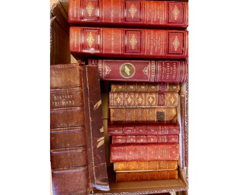 BINDINGS. A box to include: 'History of the Wars of the French Revolution'. Front board detached but present. The title page 