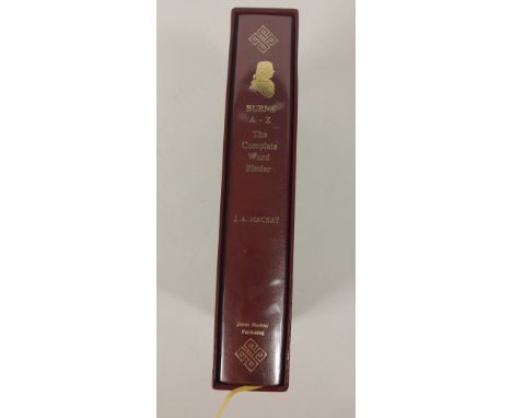 A first edition copy of Burns A to Z - The Complete Word Finder: Concordance of the Complete Works of Robert Burns by JAMES A