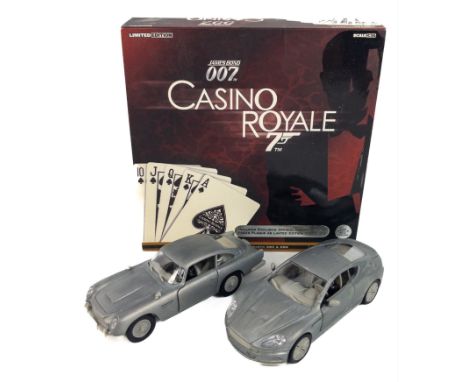 007 CASINO ROYALE (Model CC99195) limited edition First Shot Aston Martin DB5 and DBS by Corgi which includes the official Ca