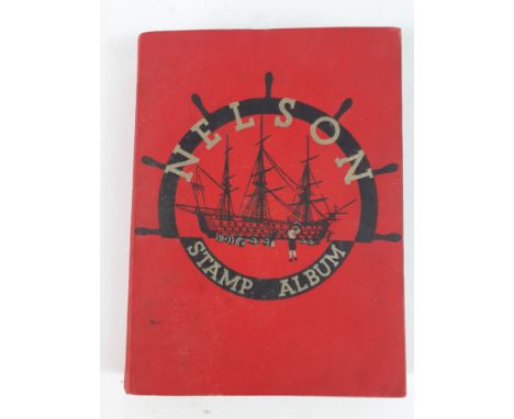 A small NELSON c1950's Stamp Album 'For The Stamps of The World' to include most commonwealth countries and countries alphabe