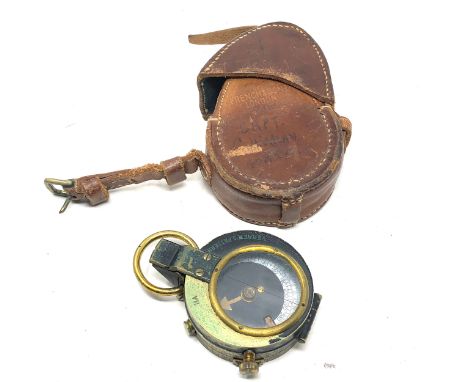 ww1 1917 verners pattern military compass in leather case compass maker e.koehn geneve 