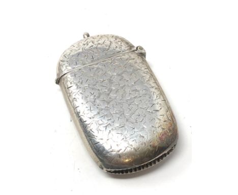 Antique silver vesta case 