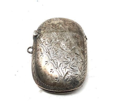 Antique silver vesta case 