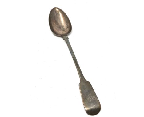 Victorian silver serving spoon london silver hallmarks 