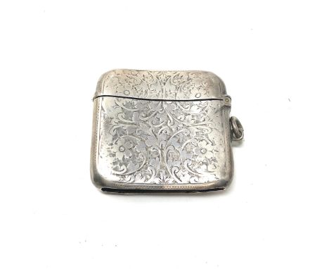 Antique silver vesta case 