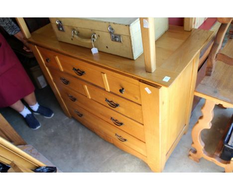 Modern light oak chest of drawers