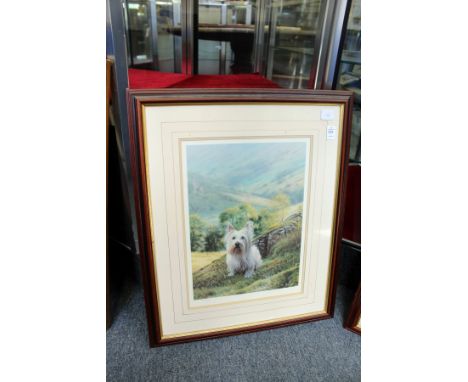 STEVEN TOWNSEND "SCOTTIE". Limited edition print of a Scottish terrier Signed in Pencil, No. 173/450. Image 16ins x 10.5ins.