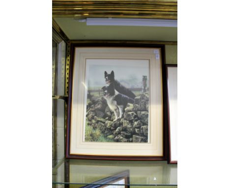STEVEN TOWNSEND "RARING TO GO". Limited edition colour Print. Image 18ins x 14.5ins.