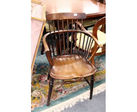 A stick back Windsor armchair