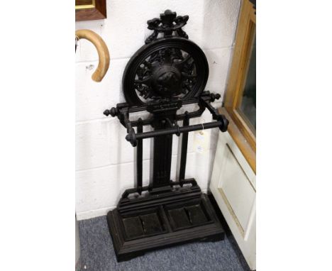 Victorian style cast iron stick stand