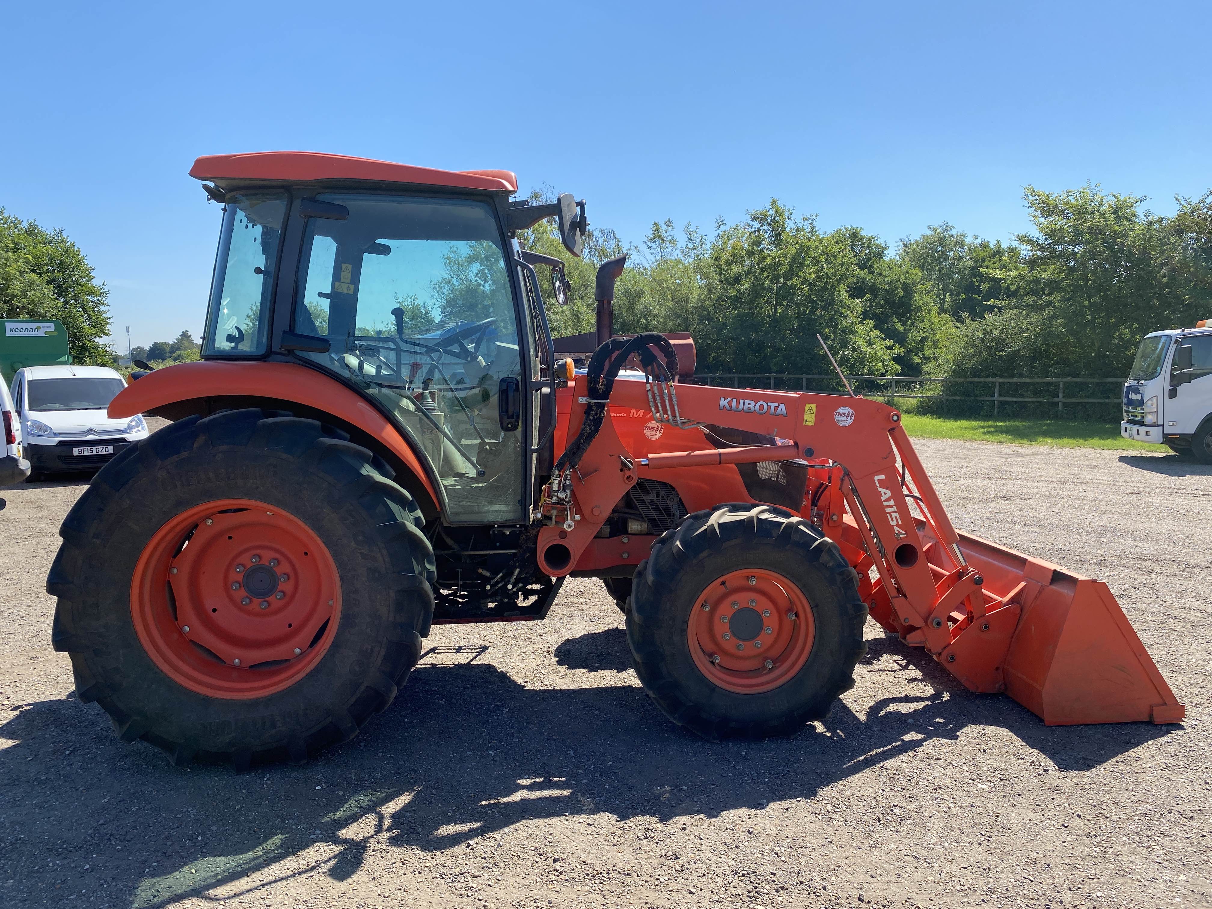 Kubota M7060 4WD tractor. Registration AY15 CZD. Date of first