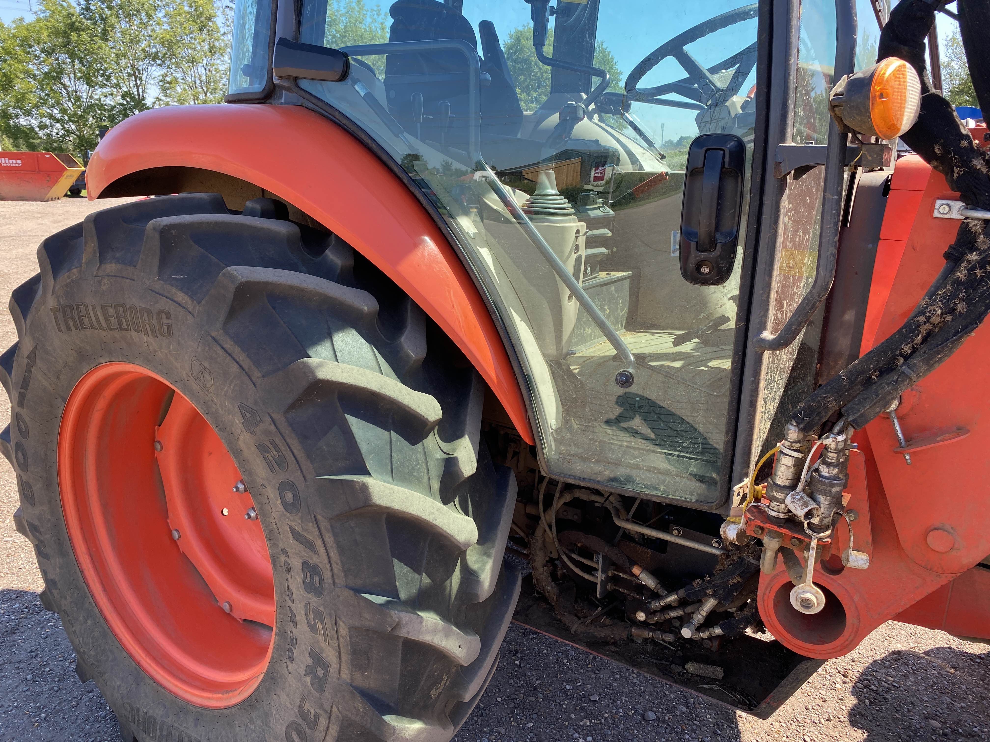 Kubota M7060 4WD tractor. Registration AY15 CZD. Date of first