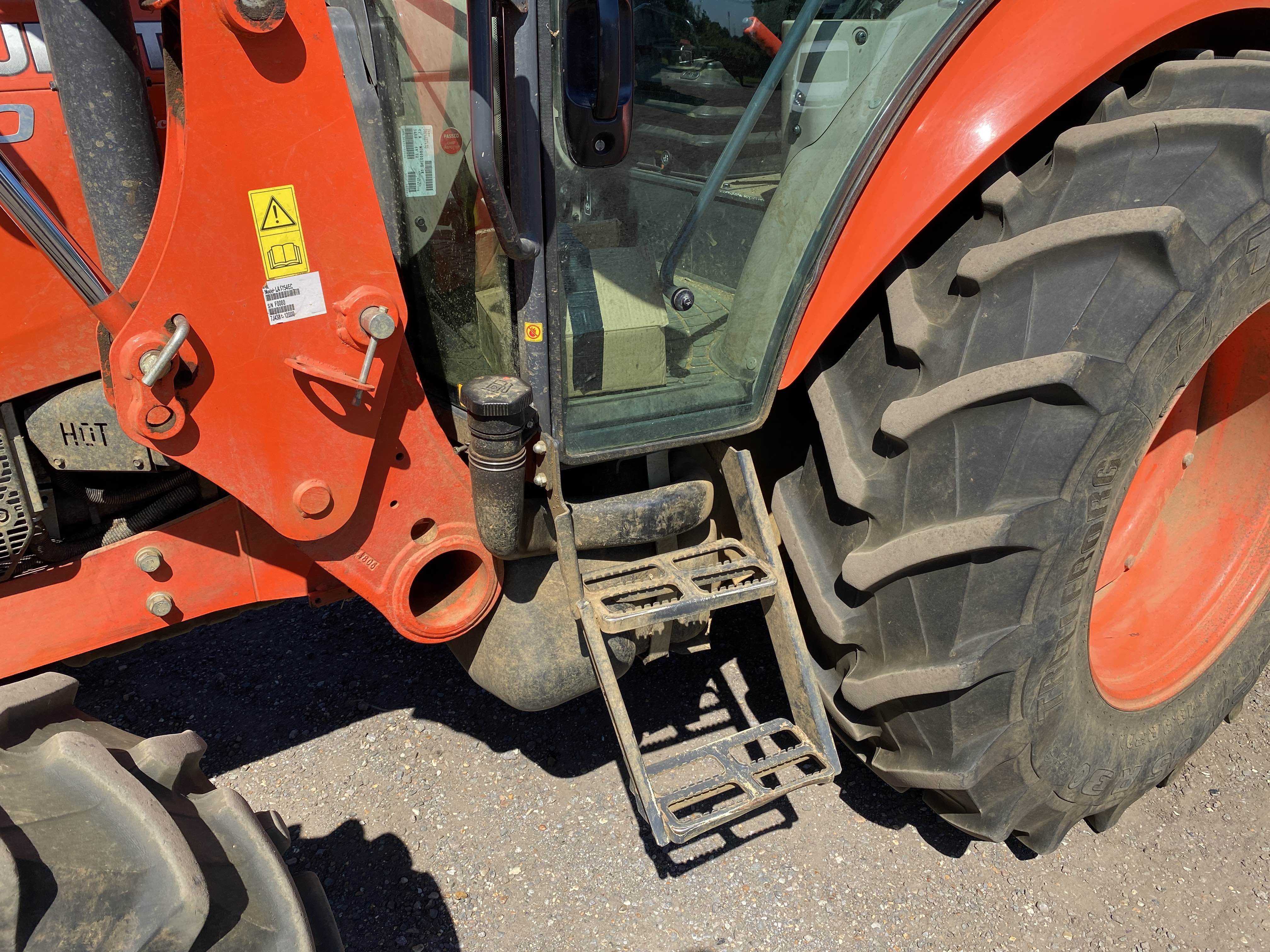 Kubota M7060 4WD tractor. Registration AY15 CZD. Date of first