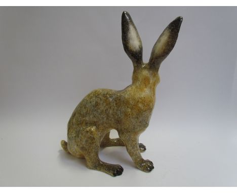 A light tan Winstanley hare, 36cm tall