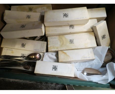A good quantity of W.M.F boxed cutlery approx 160 items, forks, knives, spoons, teaspoons, ladle etc