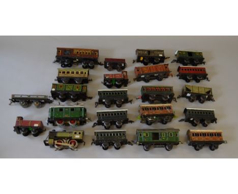 O Gauge. 3-Rail electric 0-4-0 loco by KB of Bavaria, 0-4-0 c/w pantograph engine by Buco of Switzerland, together with a qua