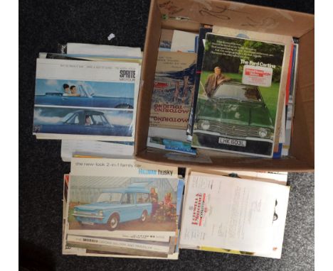 Good collection of Automobile brochures from the 1960s/ 70s.