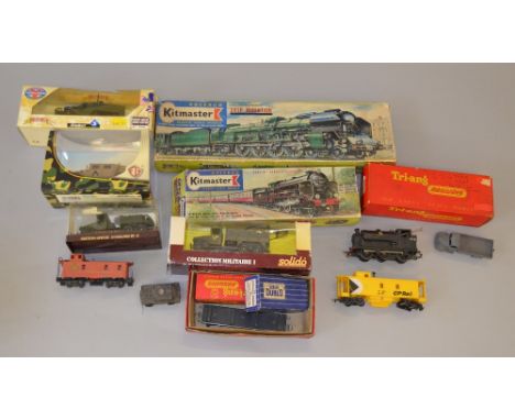 OO Gauge. Mixed lot. Includes Tri-ang R 56  4-6-4 tank locpo TC series. VG in F box, 2 x kitmaster models, both completed F, 