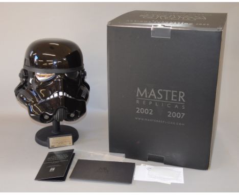Master Replicas Star Wars SW-177 Shadow Stormtrooper Helmet, 2007 Collectors Society Exclusive, 1:1 scale, ltd.ed. 302/500. E