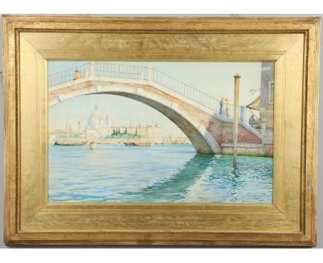 Signed and dated 1907, also signed and inscribed on label on the backboard, watercolour 32 x 51cm.  Exhibited: London, The Ne