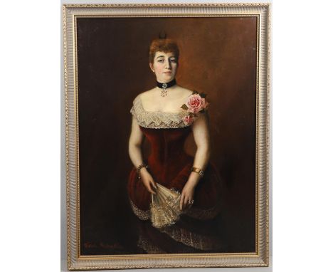 Signed `Heinr. Michaelis`, oil on canvas 119.5 x 89cm.  *CR  Lined; repaired tear to right of head; retouching elsewhere; nee
