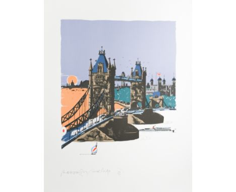 § Paul Hogarth, OBE, RA (British, 1917-2001)Tower Bridge signed 'Paul Hogarth' and numbered 74/150 (lower left) lithograph, u