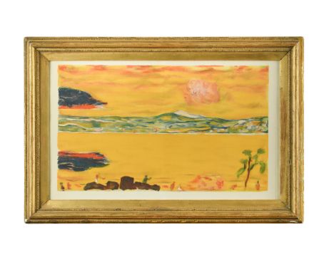 § Pierre Bonnard (French 1867-1947)Coucher de soleil sur la Méditerranée lithograph 33 x 51cm