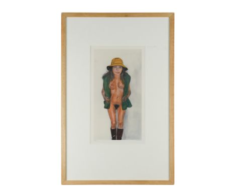 § Peter Blake CBE RDI RA (British 1932-)Costume Life Drawing - Yellow Hat signed 'Peter Blake' (lower right); numbered 270/50