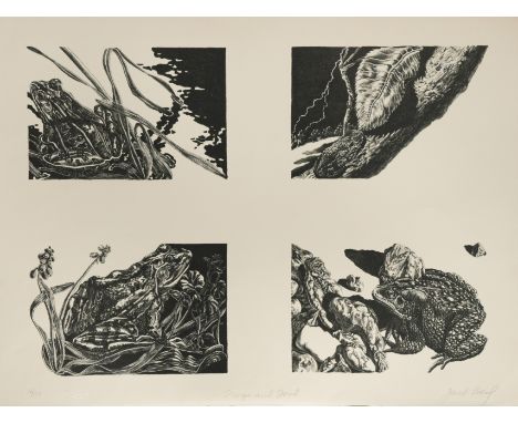 Jack Beal (American 1931-2013)Frogs and Toad signed 'Jack Beal' (lower right); numbered 76/150 lithograph, 1971, unframed 46 