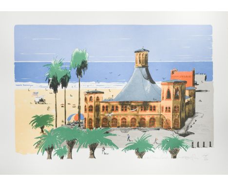 § Paul Hogarth, OBE, RA (British, 1917-2001)Santa Monica Beach signed 'Paul Hogarth' and numbered AP VI/XX (lower right) lith