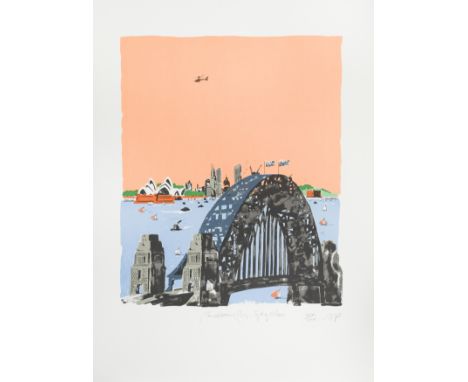 § Paul Hogarth, OBE, RA (British, 1917-2001)Sydney Harbour Bridge signed 'Paul Hogarth' (lower centre);numbered XXV/XXV AP (l