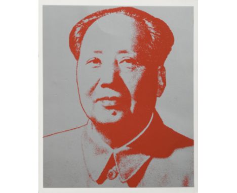 After Andy Warhol (American 1928-1987)Portrait of Mao screenprint on museum board, published by Sunday B. Morning and stamped