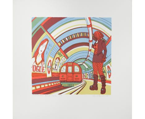 § Gail Brodholt (British contemporary)Gloucester Road Goth signed, titled and numbered 29/75 lithograph, unframed 54.5 x 52.5