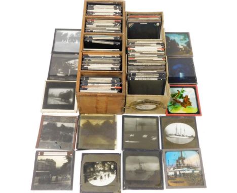 A group of Magic Lantern Slides, relating to UK towns, Buxton, Derbyshire, London, tourist points, historian buildings, etc. 