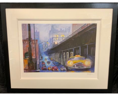 Bob Dylan - The Retrospectrum Collection 2022 - 'Yellow Taxi', limited edition number 286 of 295, auto pen signed lower right