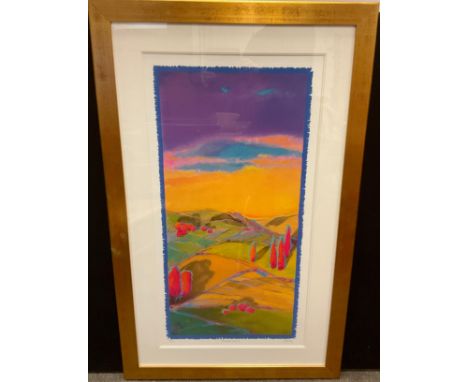 Barbara Brody (American Bn. 1941), Peaceful Land I, limited edition silkscreen print, 224/395, signed and titled in pencil, 9