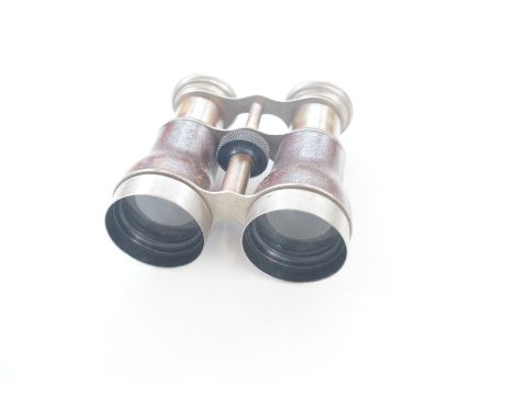 Vintage field &amp; marine binoculars with leather wrap 