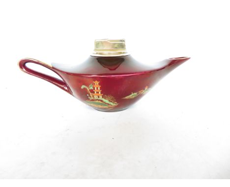 Carlton ware rouge royale Aladdins lamp table lighter 