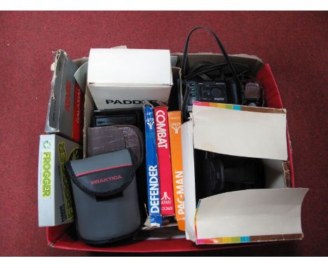 Cameras- Polaroid Land Camera, Halina, Konica, Kodak, Atari Basketball, Space Invaders 1978, Golf 1980, Astroid's Yars'Reveng
