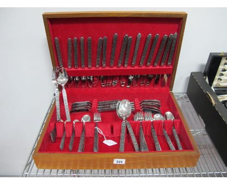 A Noritake Plated Canteen of Cutlery, stamped "Esperanza", in fitted case. 