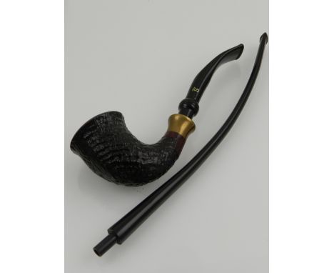 Stanwell, a Hans Christian Anderson pipe, having a spare extra-long lip, in original cylindrical box. 
