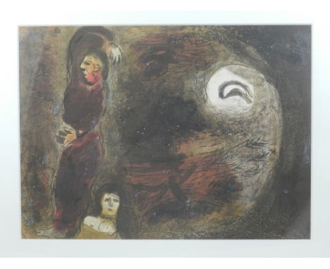 After Marc Chagall, Bible 1960, lithograph, numbered 622/3000. H.25cm W.34cm