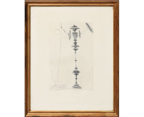 Dalí, Salvador (1904 Figueras 1989) "Deux fatrasies". Radierung. Erschienen im gleichnamigen Buch von Robert Valette, 1963. P