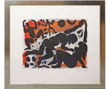 Penck, A.R., Ralf Winkler (1939 Dresden - Zürich 2017) Ohne Titel (Figuren). Aquatinta, re. u. mit Bleistift sign. und li. u.